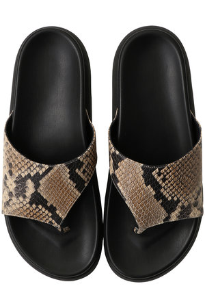 ペリーコ/PELLICOの【予約販売】【PELLICO SUNNY】スネーク型押し厚底トングサンダル(130200/130204)