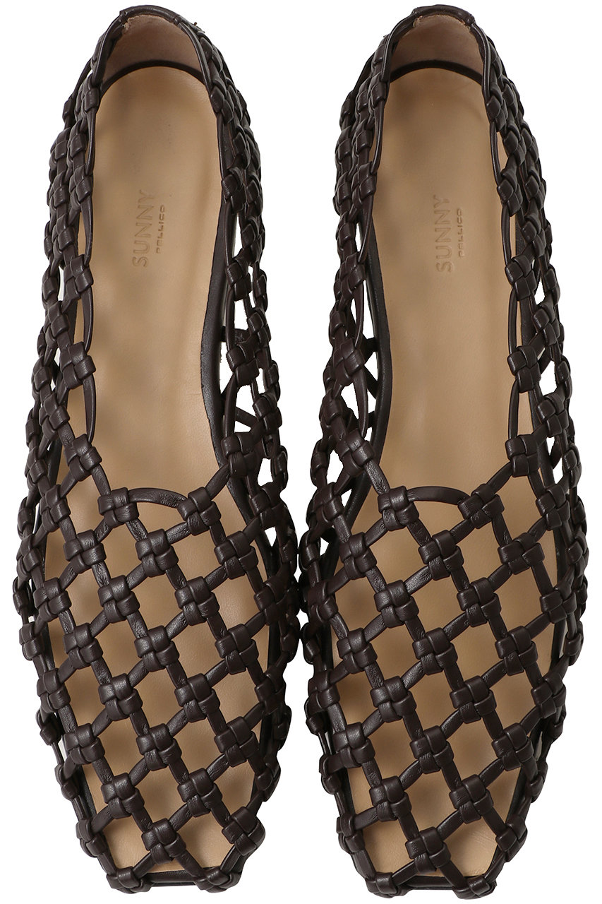 ペリーコ/PELLICOの【予約販売】【ELLE SHOP限定】【PELLICO SUNNY】メッシュフラットシューズ(ダークブラウン/PS27-2041)