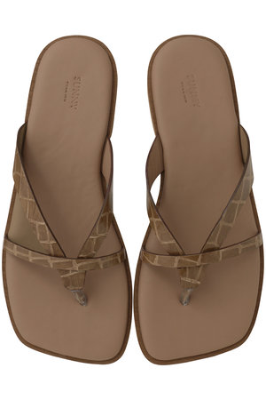 ペリーコ/PELLICOの【ELLE SHOP限定】【PELLICO SUNNY】クロコ型押しトングサンダル