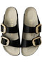 Arizona Pearl Big Buckle(Natural Leather Patent) ビルケンシュトック/BIRKENSTOCK ブラック×エクリュ