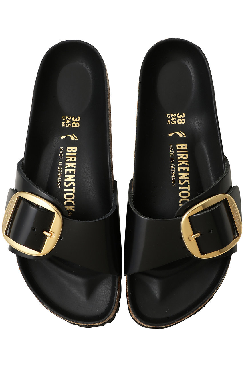 ビルケンシュトック/BIRKENSTOCKのMadrid Big Buckle(Natural Leather Patent)(ブラック/1022650)