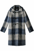 【GLOVERALL】ELIZA DUFFLE チェックロングコート