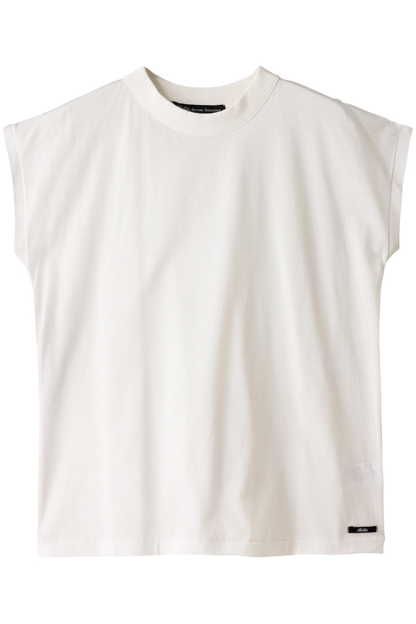 Bilitis dix-sept ans ノースリーブリブTシャツ (ホワイト, F) ビリティス・ディセッタン ELLE SHOP