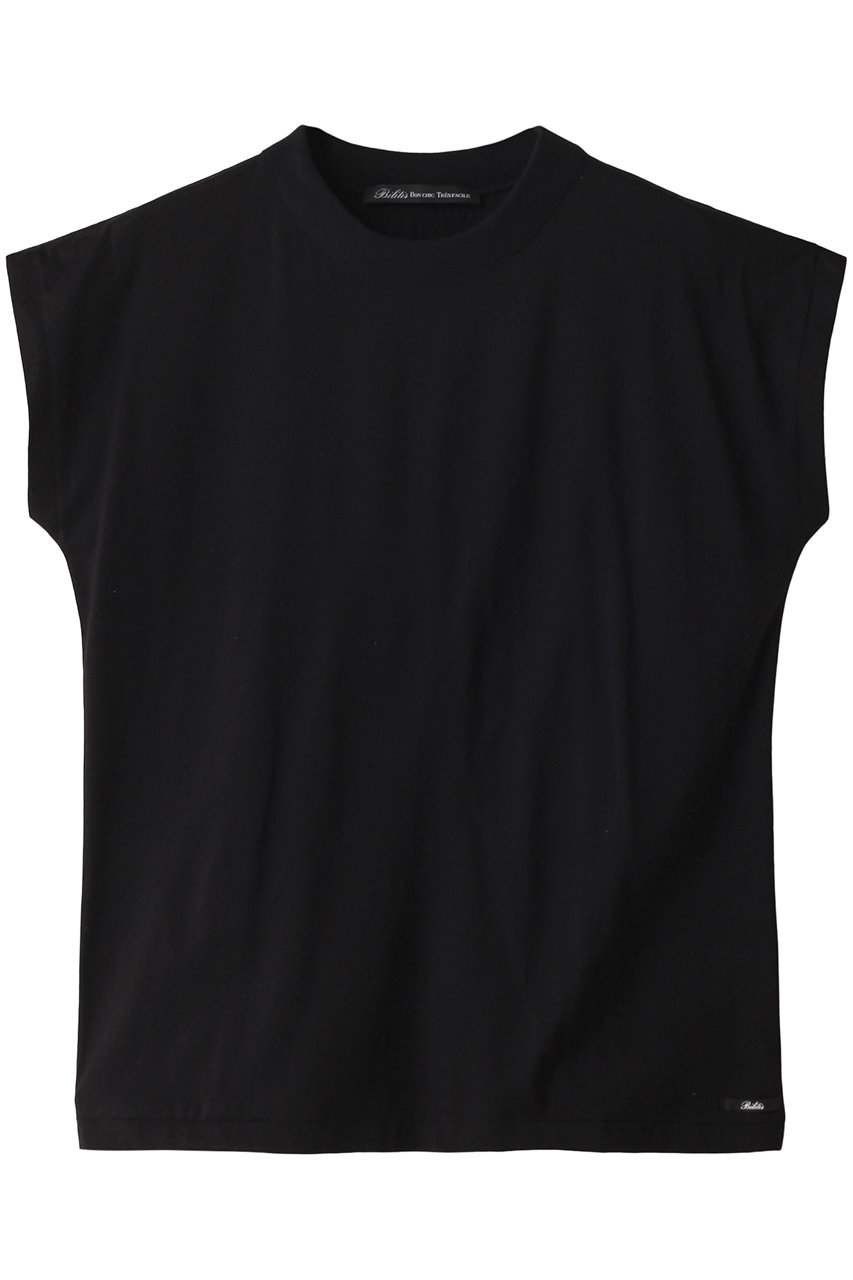 Bilitis dix-sept ans ノースリーブリブTシャツ (ブラック, F) ビリティス・ディセッタン ELLE SHOP
