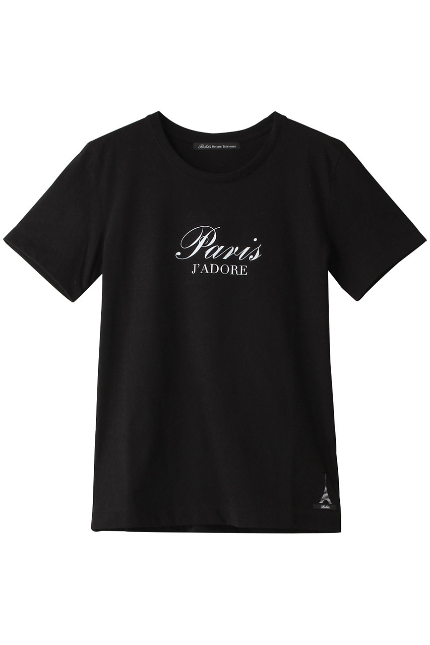 Bilitis dix-sept ans J'adore Paris Tシャツ (ブラック, F) ビリティス・ディセッタン ELLE SHOP