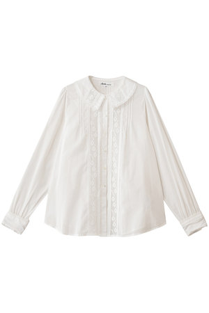 8/23まで。売切！新品タグ付き elu. エル オーロラブラウス 白 M Aurora blouse summer -white- | elu