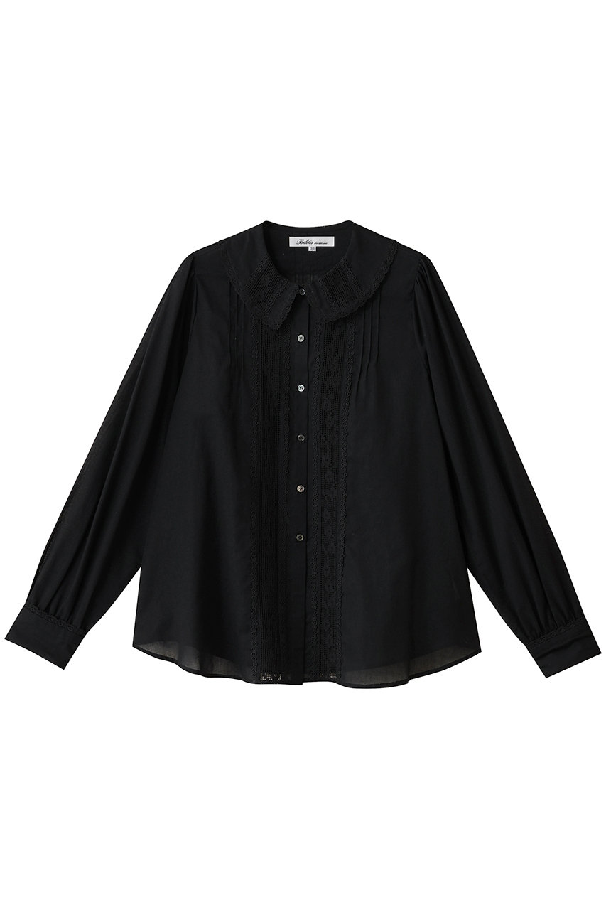 ビリティス・ディセッタン/Bilitis dix-sept ansのレースシャツブラウス(ブラック/2911-933)