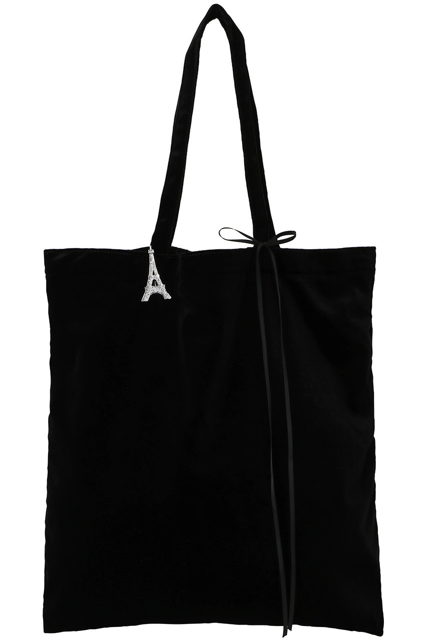 Bilitis dix-sept ans ベルベットビッグトートバッグ (ブラック, F) ビリティス・ディセッタン ELLE SHOP Bilitis dix-sept ans ベルベットビッグトートバッグ (ブラック, F) ビリティス・ディセッタン ELLE SHOP