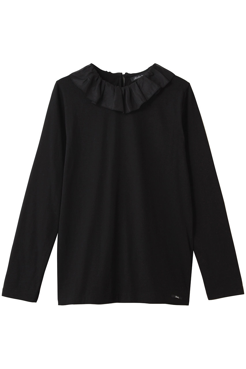 ビリティス・ディセッタン/Bilitis dix-sept ansのボイルカラーロングTシャツ(ブラック/2916-484)