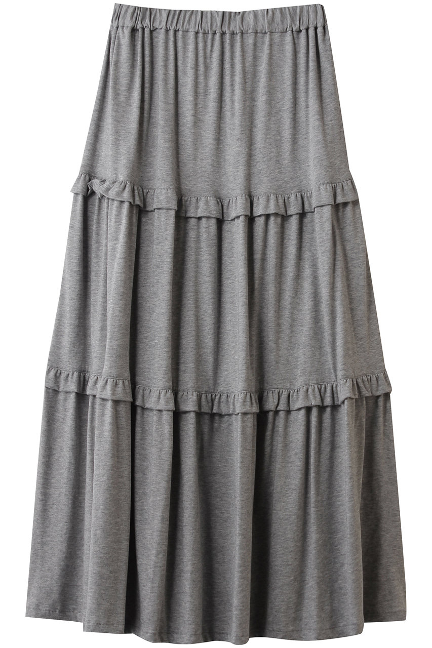 Bilitis dix-sept ans フリルティアードスカート (グレー, 36) ビリティス・ディセッタン ELLE SHOP