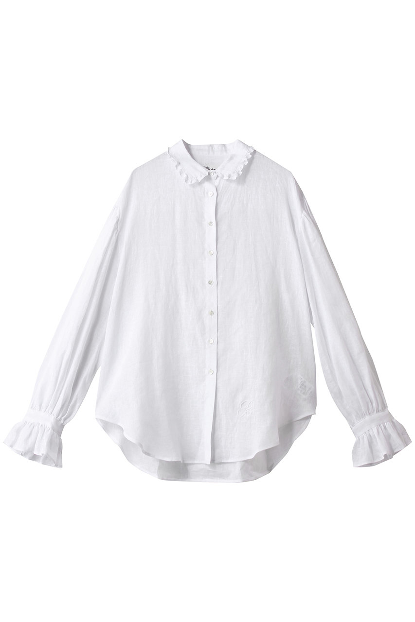 ビリティス・ディセッタン/Bilitis dix-sept ansのリネンブラウス(ホワイト/2911-938)