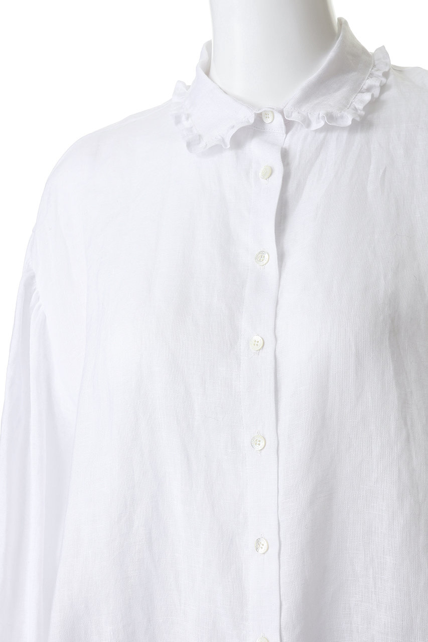 【新品】  Bilitis dix-sept ans / ビリティス ディセッタン | リネン バックボタン ノースリーブ ブラウス | 36 | ブラック | レディース 新品】 Bilitis dix-sept ans / ビリティス ディセッタン | リネン