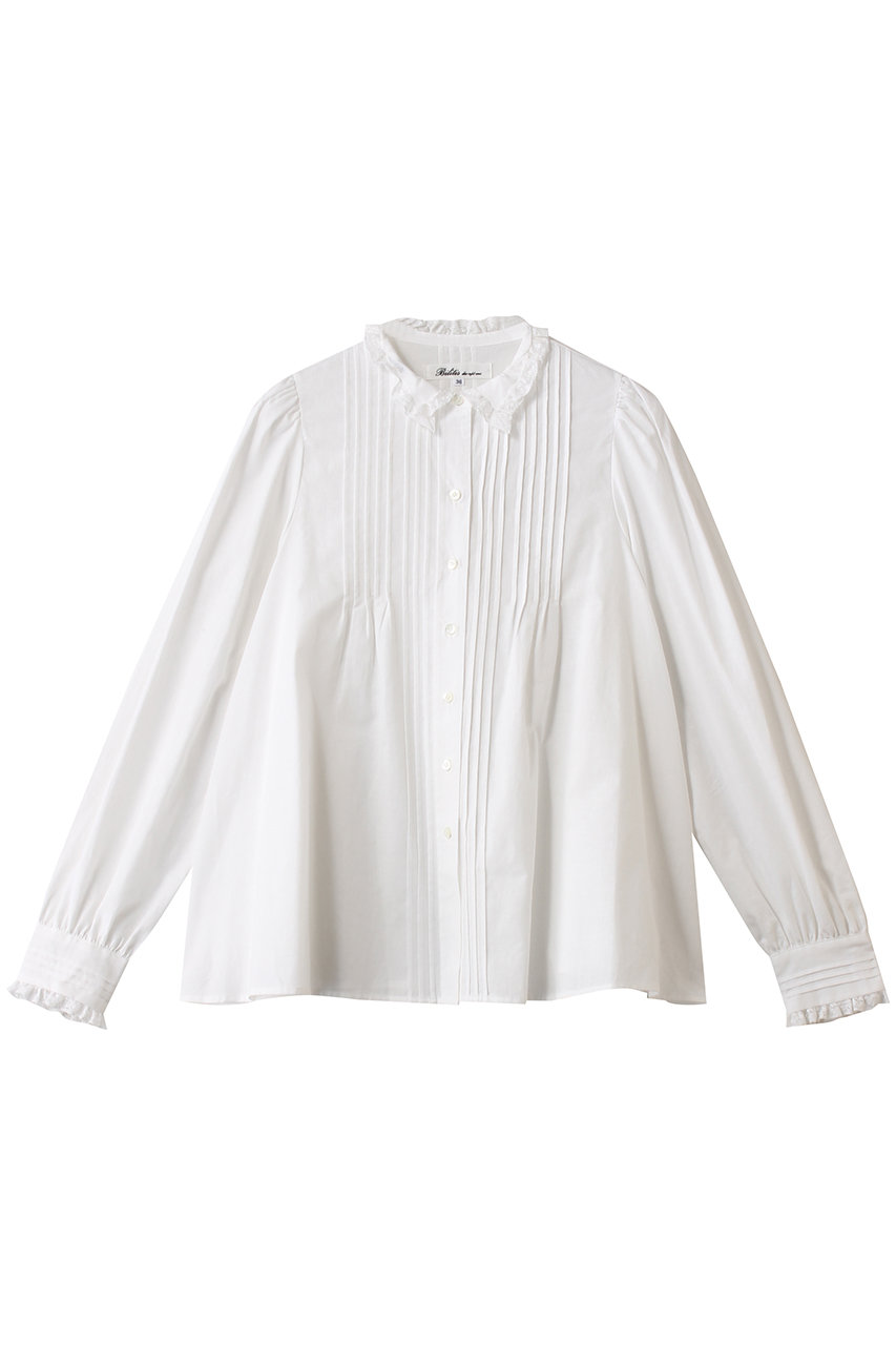 ビリティス・ディセッタン/Bilitis dix-sept ansのスモールレースカラーブラウス(ホワイト/2911-939)