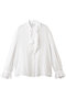 ラッフルフリルブラウス ビリティス・ディセッタン/Bilitis dix-sept ans ホワイト
