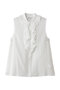 ラッフルノースリーブブラウス ビリティス・ディセッタン/Bilitis dix-sept ans ホワイト