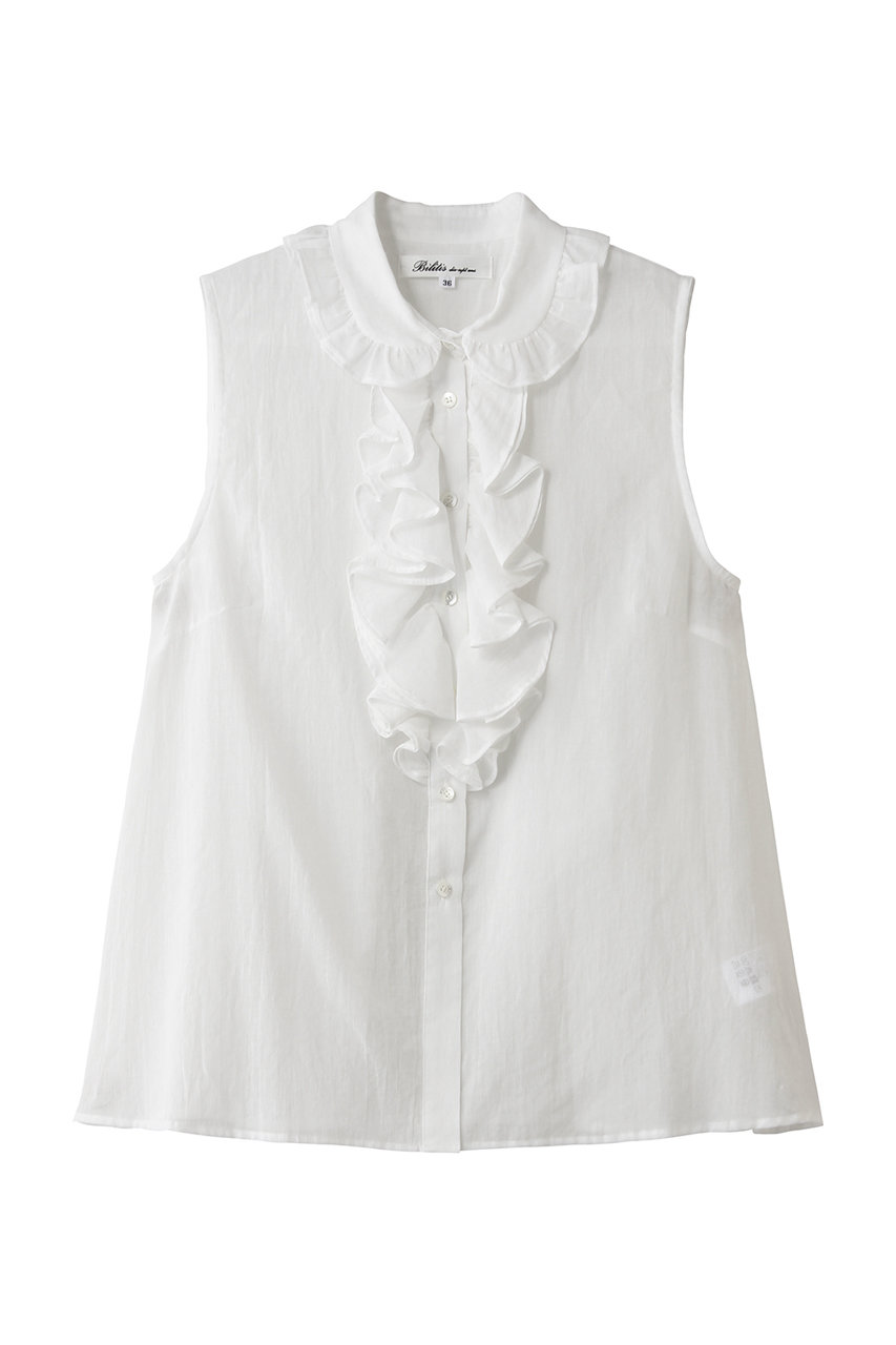 ビリティス・ディセッタン/Bilitis dix-sept ansのラッフルノースリーブブラウス(ホワイト/2911-941)