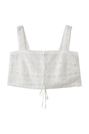 ビリティス・ディセッタン/Bilitis dix-sept ansのレースコンビネーションキャミソール