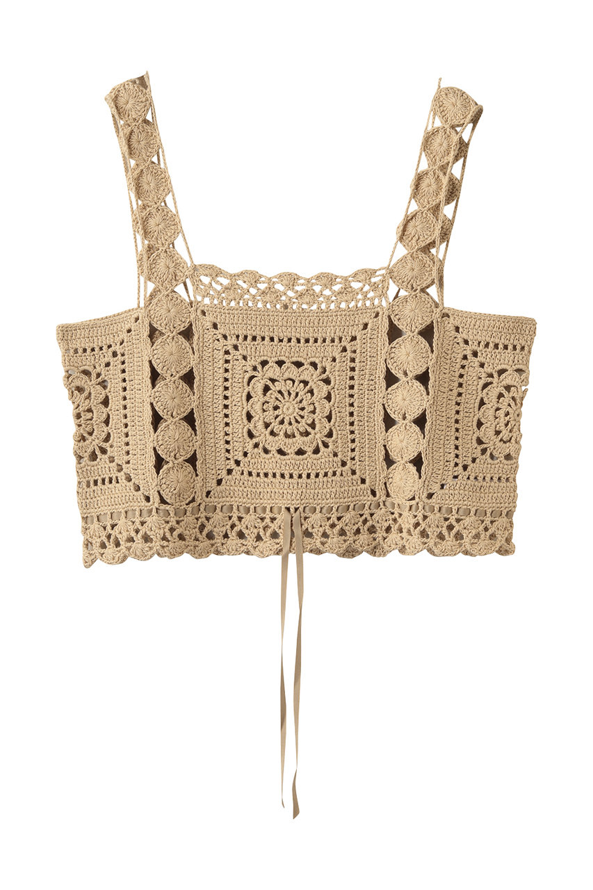 ビリティス・ディセッタン/Bilitis dix-sept ansのハンドニットキャミソール(ベージュ/2914-654)