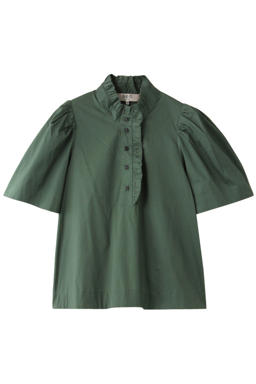 Sea New York シー ニューヨーク クララショートスリーブブラウス グリーン