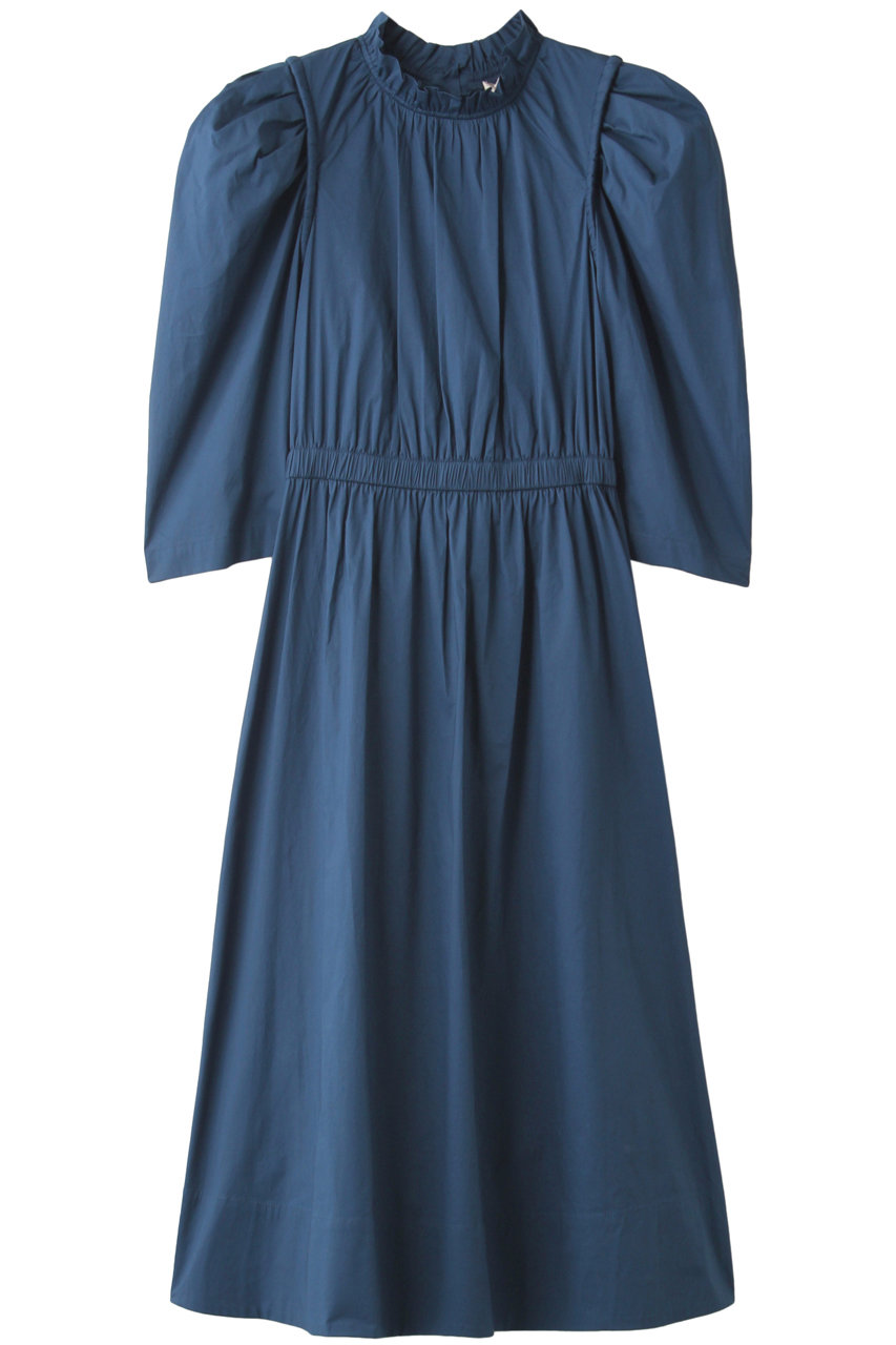 SALE 【40%OFF】 Sea New York シー ニューヨーク パフスリーブギャザードレス ブルー