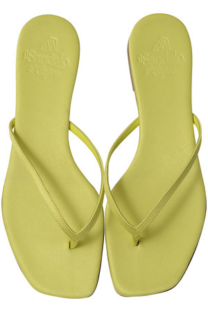 イル サンダロ オブ カプリ/il Sandalo of Capriのサテンスクエアトゥトングサンダル