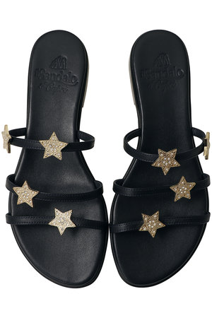 イル サンダロ オブ カプリ/il Sandalo of Capriのスターストラップフラットサンダル