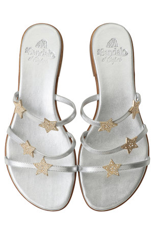 イル サンダロ オブ カプリ/il Sandalo of Capriのスターストラップフラットサンダル