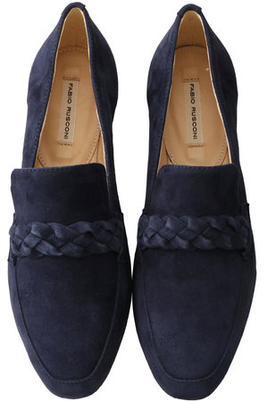 ファビオ ルスコーニ/FABIO RUSCONIのスエードメッシュベルトローファー