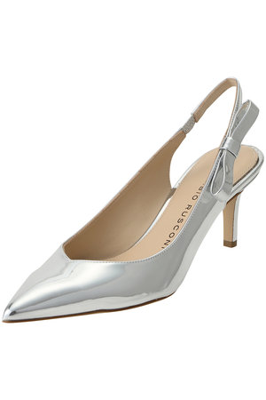 ファビオ ルスコーニ/FABIO RUSCONIのメタリックバックストラップパンプス(130100/130103)