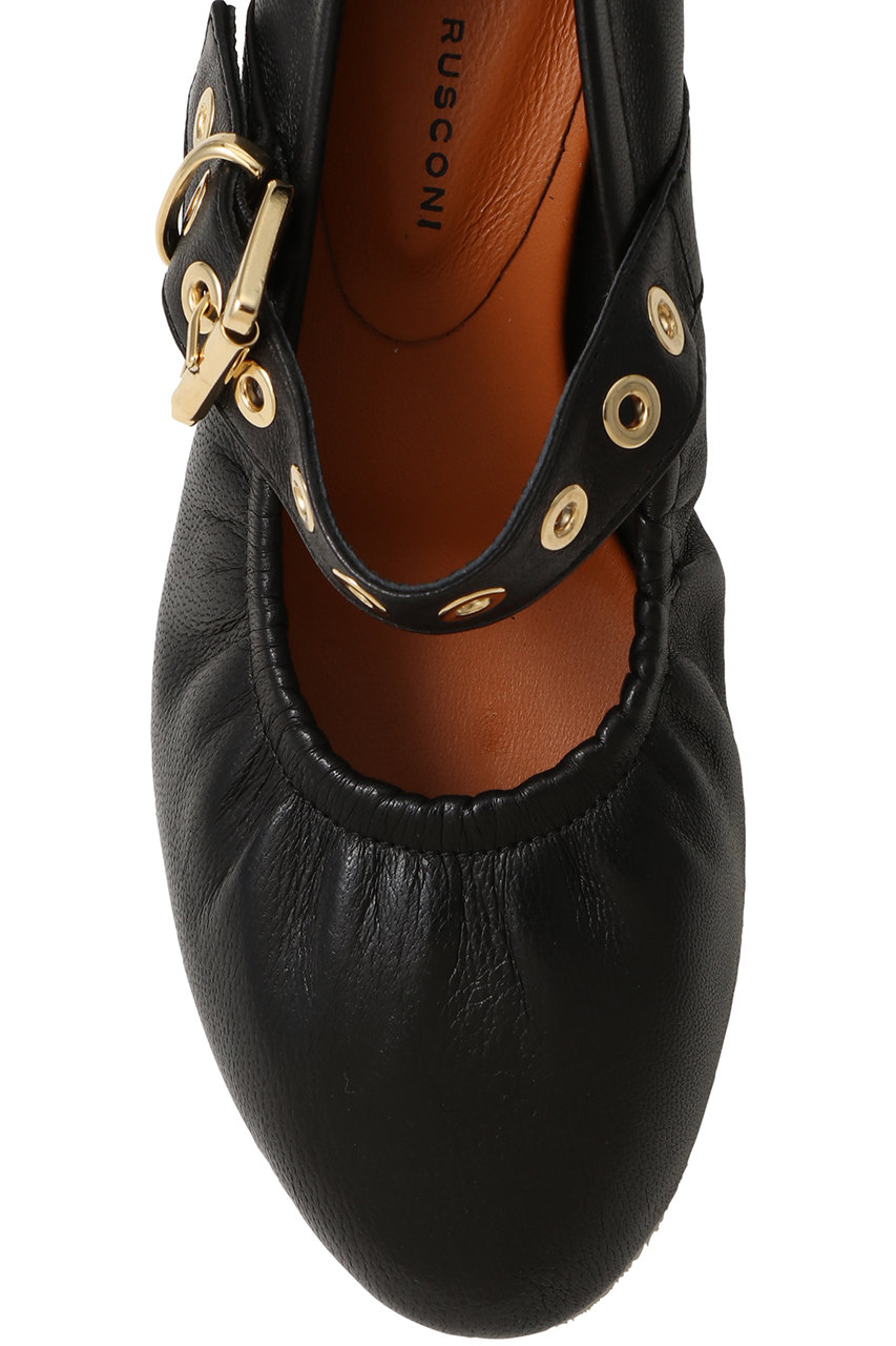 FABIO RUSCONI(ファビオ ルスコーニ)｜ハトメベルト付きギャザー