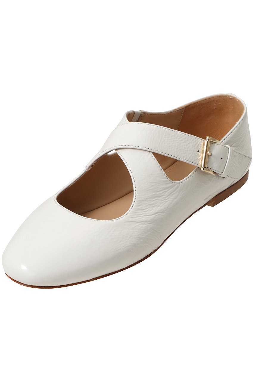 美品　FABIO RUSCONI ファビオルスコーニ フラットシューズ 白 FABIO RUSCONI（ファビオルスコーニ） パンプス S RAFFAELLA SPECCHIO