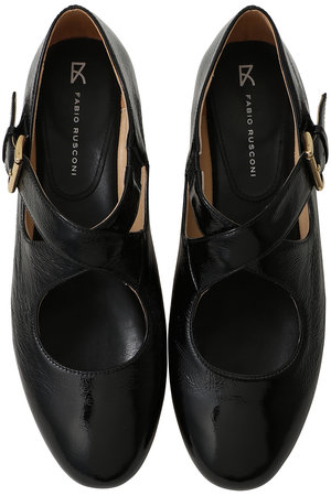 ファビオ ルスコーニ/FABIO RUSCONIのパテントクロスストラップシューズ(130400/130401)