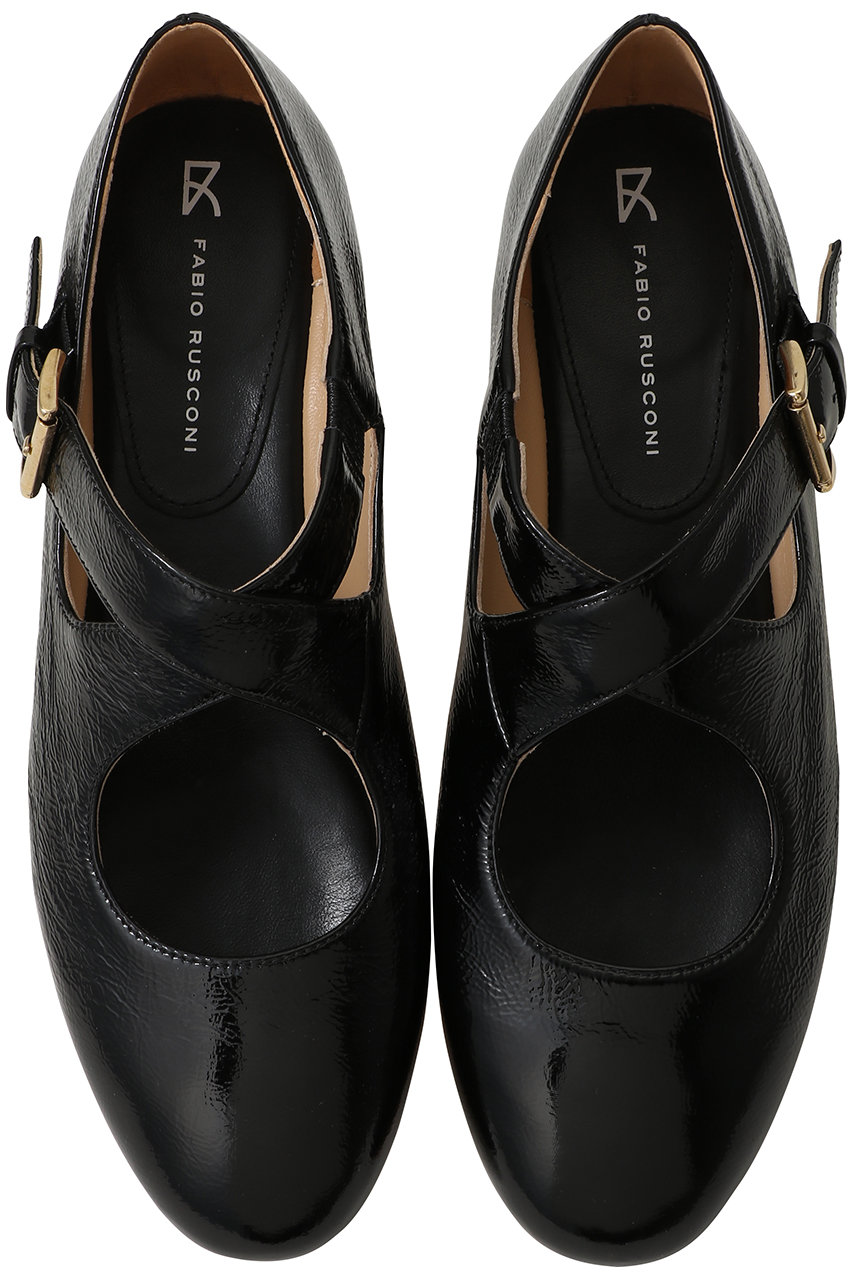 ファビオ ルスコーニ/FABIO RUSCONIのパテントクロスストラップシューズ(ブラック/2203)