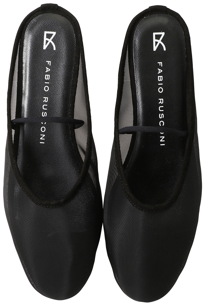 ファビオ ルスコーニ/FABIO RUSCONIのチュールフラットミュール(ブラック/4004)