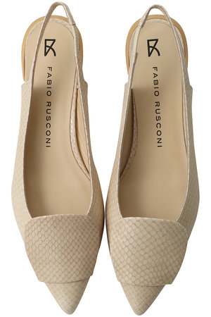 ファビオ ルスコーニ/FABIO RUSCONIのスネーク型押しバックストラップシューズ