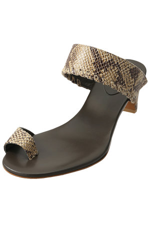 チェンバー/CHEMBURのワンストラップパイソントングサンダル(サンダル/サンダル)