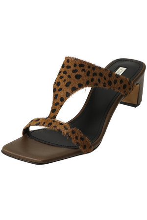 チェンバー/CHEMBURのスクエアトゥTストラップミュール(130200/130201)