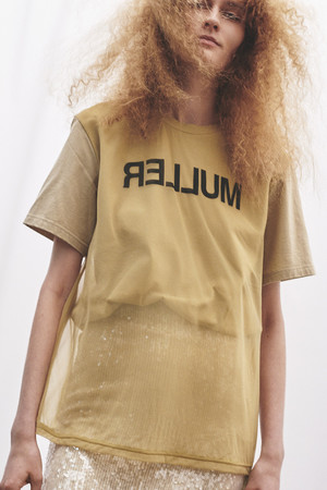 オーガンジーレイヤーTシャツ<ミュラー>