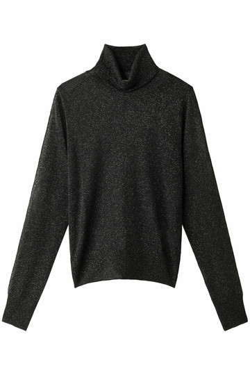SALE 【60%OFF】 DEMYLEE デミリー ラメシアーハイネックニットプルオーバー ブラック