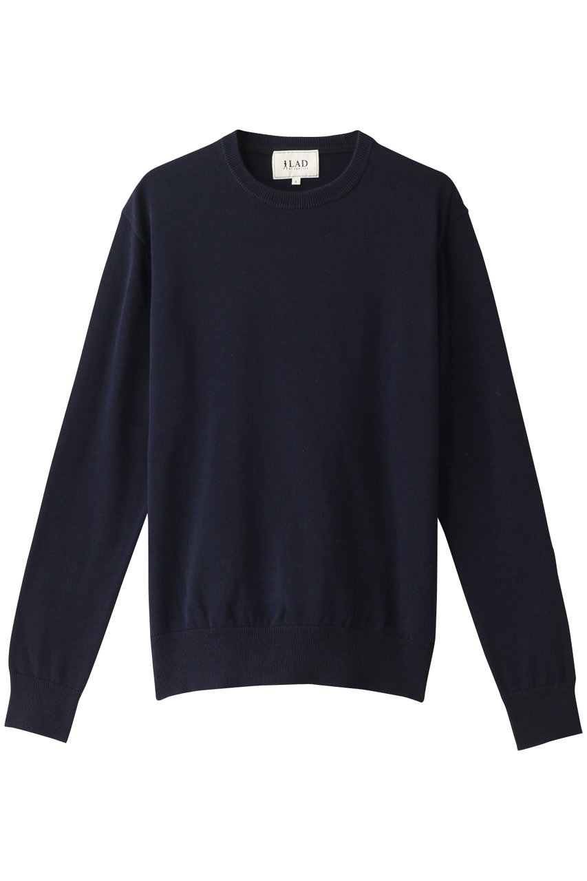 DEMYLEE デミリー メンズ（MENS）【PERMANENT COLLECTION】RYE SWEATER エルボーパッチ付コットンセーター ネイビー