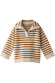 ELLIE ストライプポロニット