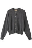 美品 ５万円 デミリー DEMYLEE カーディガン ケーブルニット（グレー） DEMYLEE(デミリー)｜GWEN カシミヤ クルーネックニット