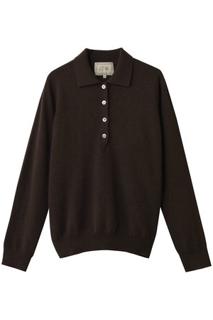 デミリー/DEMYLEEのDEMIRA シグネチャーカシミヤ ポロニットプルオーバー(110300/110301)