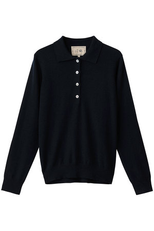 デミリー/DEMYLEEのDEMIRA シグネチャーカシミヤ ポロニットプルオーバー(110300/110301)