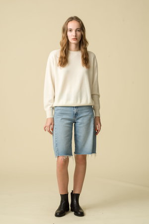 デミリー/DEMYLEEのCOCO シグネチャーカシミヤ クルーネックプルオーバー(110300/110301)