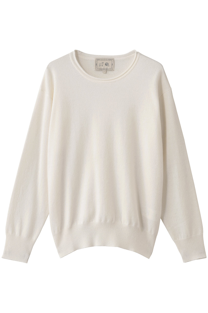 DEMYLEE COCO シグネチャーカシミヤ クルーネックプルオーバー (アイボリー, XS) デミリー ELLE SHOP DEMYLEE COCO シグネチャーカシミヤ クルーネックプルオーバー (アイボリー, XS) デミリー ELLE SHOP