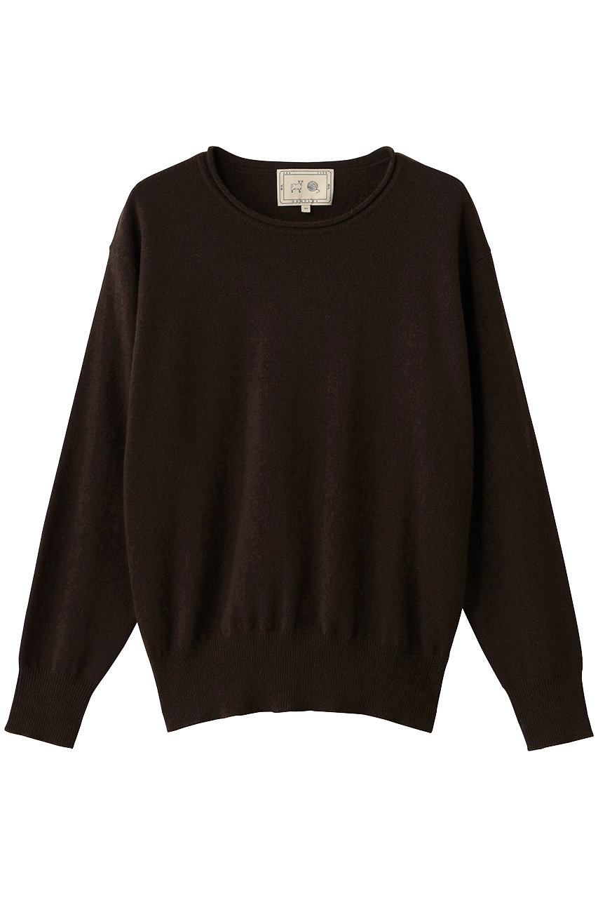 DEMYLEE COCO シグネチャーカシミヤ クルーネックプルオーバー (ブラウン, M) デミリー ELLE SHOP DEMYLEE COCO シグネチャーカシミヤ クルーネックプルオーバー (ブラウン, M) デミリー ELLE SHOP