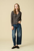 KELLY シグネチャーカシミヤ リブニットカーディガン