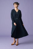 EVELIA コットンカシミヤ プルオンスカート