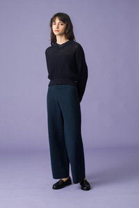 DEMYLEE デミリー コットンニットTシャツ ボックスフィット 定価2.6万 DEMYLEE/デミリー｜秋に着まわせる“CHELSEA”ニット｜エル・ショップ